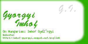 gyorgyi imhof business card